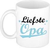 Bellatio Decorations Mok voor opa - blauw - 300 ml