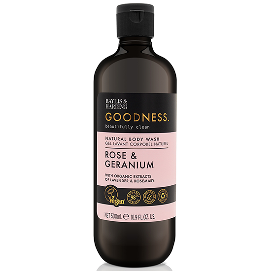 Baylis & Harding Goodness Body Wash Rose & Geranium - 500ml