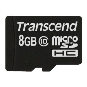 Transcend 8GB MicroSDHC Class 10 - 90MB/s