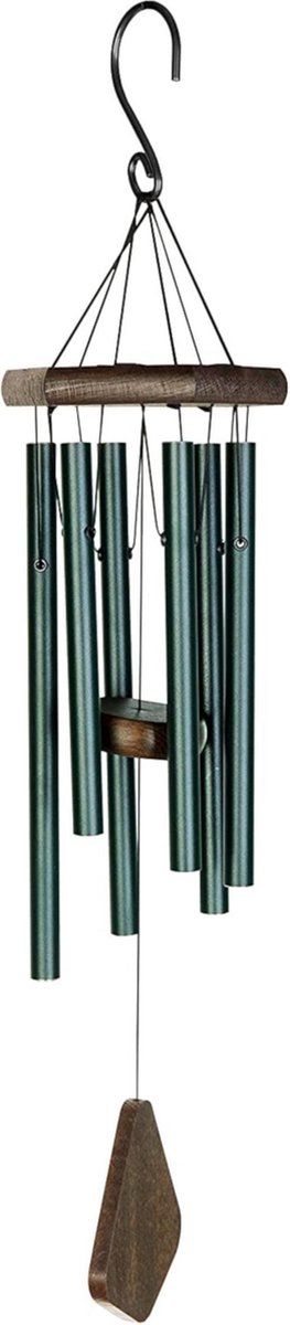 Art Bizniz Windgong 60 cm Aluminium/Hout - Groen