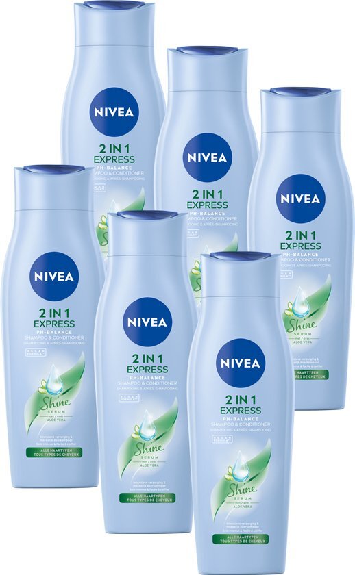 Nivea 2 in 1 Care Express shampoo en conditioner voordeelverpakking 51 gratis