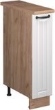 Vicco Apotheekkast Fame-Line, Wit Landhuis/Goudkleurig Eiken, 20 cm, WB Eik