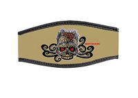 Best Divers IN/Gold-DV, neopreen masker Double Velcro doodskop