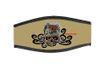 Best Divers IN/Gold-DV, neopreen masker Double Velcro doodskop