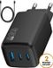 Golden Sound Chargeur rapide 65W - Chargeur USB C - Câble 2 mètres