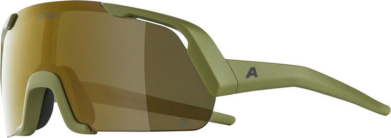 Alpina Rocket Q-Lite - Skibril - Jongens - Olijf
