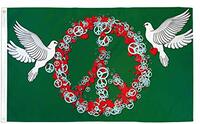 AZ FLAG Vlag Peace and Love Taube - 90 x 60 cm
