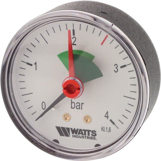 KIRCHHOFF Manometer Axiale Aansluiting 0-4 bar 63 mm - 1/4"BU