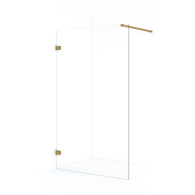 Maxaro Inloopdouche Diamond 110cm Helder Veiligheidsglas Goud
