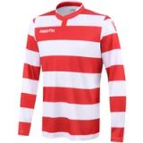 Macron Kepler Jersey manches longues rouge blanc Polyester XXS Hommes