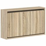 vidaXL Wandgemonteerde Schoenenkast ZWOLLE 71 x 17 x 43 cm Bewerkt hout, Sonoma eiken
