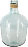 Atmosphera bloemenvaas Parma - Fles model - transparant - gerecycled glas - 42 x 27 cm