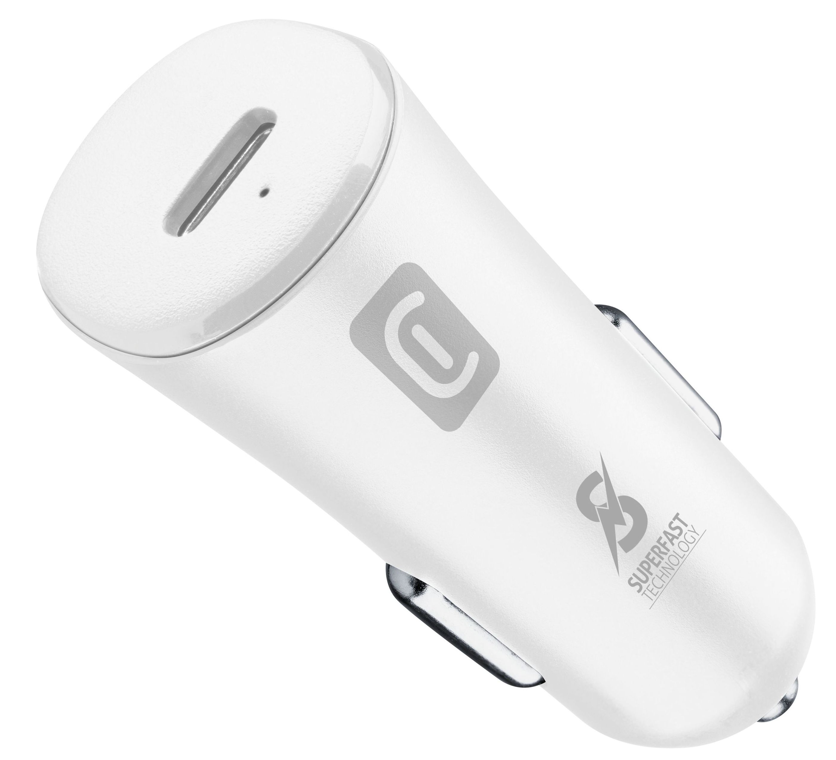 Cellularline Super Fast Car Charger - 25W USB-C - White