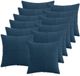 vidaXL Kussensloop 12 stuks ALMELO Marineblauw 50 x 50 cm corduroy
