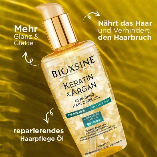 Bioxsine Bio Keratine & Argan Olie - Herstellende Haarolie - 150ml
