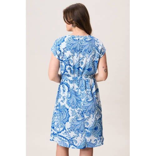 Miss Etam korte jurk met print - blauw
