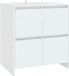 vidaXL Dressoir 70x41x75 cm Bewerkt Hout Wit