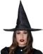 Fiestas Guirca Chapeau de sorcière - Noir - Polyester - Unisexe - Adultes - Halloween/Horreur