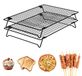 Grilles de réfrigération empilables - lot de 2, 34 x 24 x 6 cm