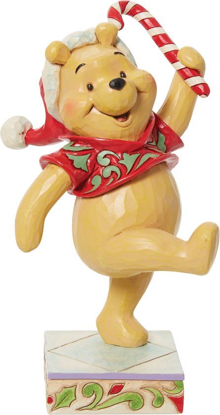 Disney Traditions Winnie the Pooh Christmas Sweetie Figurine - 14cm