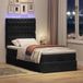 Prolenta Maison Exclusive - Ottomaans bedframe met matrassen, zwart, 90x200 cm, fluweel