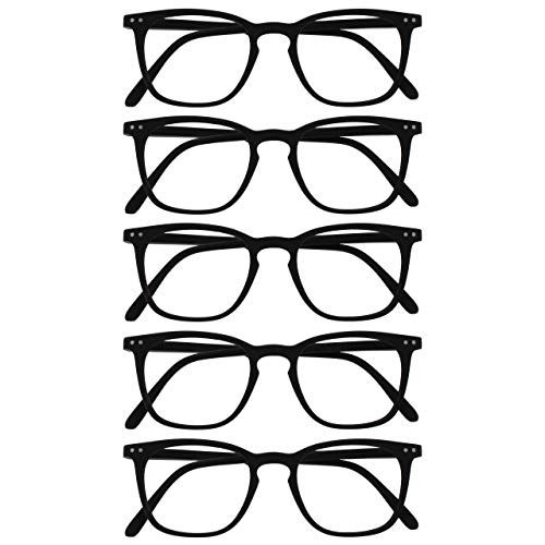 Opulize Bex - Mannen Leesbril - +2.50 - Zwart - 5 Stuks