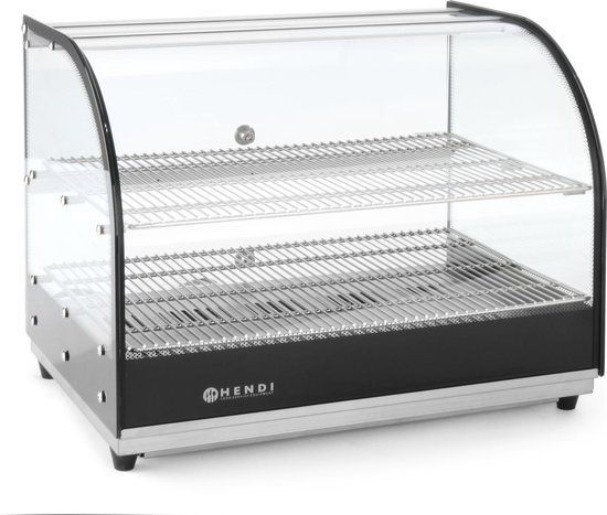 Hendi Warmhoudvitrine Dubbel - GN1/1 - RVS - 400W