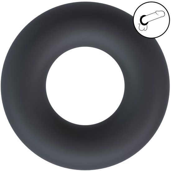 Levelz Liquid Silicone Cockring - M - Black