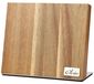 Bloc à couteaux magnétique en bois d'acacia pour 6 couteaux