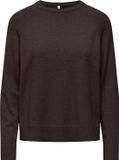 Only Trui Onlprincess Ls O-neck Raglan Knt No 15381869 Chocolate Torte/melange Dames Maat - S