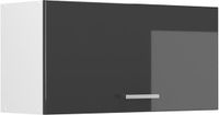 Vicco Hangkast R-Line, Antraciet Hoogglans/Wit, 80 cm Plat