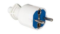 Witte Brennenstuhl Witte tweepolige rubberen stekker met aarding aan de zijkant, 16 A, 250 V