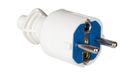 Witte Brennenstuhl Witte tweepolige rubberen stekker met aarding aan de zijkant, 16 A, 250 V