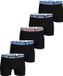 Bjorn borg Björn Borg Cotton Stretch boxers - heren boxers normale lengte (5-pack) - zwart - zwart - zwart - zwart - zwart