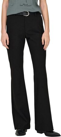 ONLY ONLTRAVEL MW FLARED PANT TLR - Black - Women's - W36 X L32