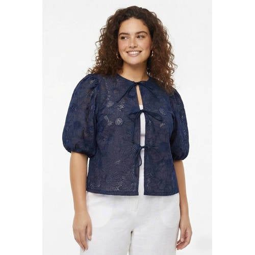 YOEK vest Plus Size - donkerblauw