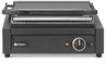 HENDI Grill de contact - Acier inoxydable - Rainuré - 34x23,4 cm