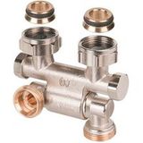 Oventrop Raccord coudé Multiflex F Pivotant G 1/2 M x G 3/4 Euroconus, 1015781