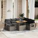 Maison Exclusive - Ensemble de meubles de jardin 8 pièces avec canapé et coussins, gris, en polyrotin