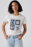 Levi's Le T-shirt Parfait - Femme - L - Gris / Archival Grid Pt Orbit Heather Gray