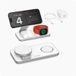 Voomy 3-in-1 Draadloze Oplader (15W Snellader) - Opvouwbaar Oplaadstation - Geschikt voor MagSafe, Apple Watch, Draadloze Oortjes - Wireless Charger - Inclusief Adapter - Wit
