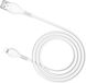 Hoco X37 Cool Power Lightning vers USB 2.4A câble de charge rapide - 1 mètre - Blanc
