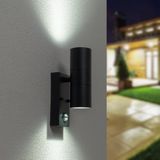 HOFTRONIC Blenda wandlamp - Zwart - Daglicht wit - Bewegingsmelder