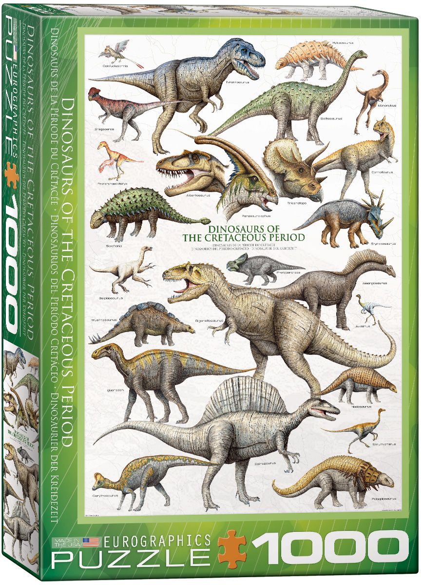 Eurographics Dinosaurs of the Cretaceous Period 1000pcs Puzzle - 6000-0098