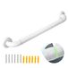 EMKE Handgrepen voor senioren, wc-greep, antislip, 50 cm, douchehouder met lichtringen, douche-handgrepen voor badkamer of badkuip, handgreep toilet