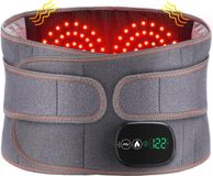AjieQaQ Ceinture de massage électrique avec fonction chauffante – Ceinture de massage 2 en 1 avec batterie de 5 000 mAh, régulation intelligente de la température pour le dos, les lombaires et les jambes