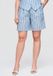 OMBRE Korte broek - Loose Fit - Rits - Gestreept Blauw L