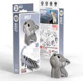 EUGY 3D Puzzel - Wolf - Wilde Dieren - Duurzaam - Verzamel Ze Allemaal - 6 Jaar