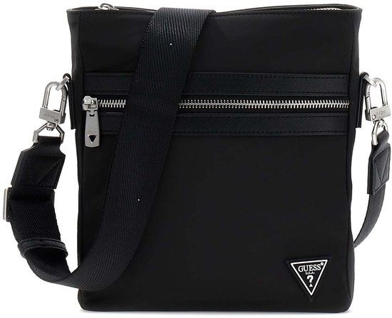 GUESS Berlin Crossbody Flat Zwart
