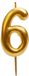 Dekora Gold Comic Birthday Candle - 6